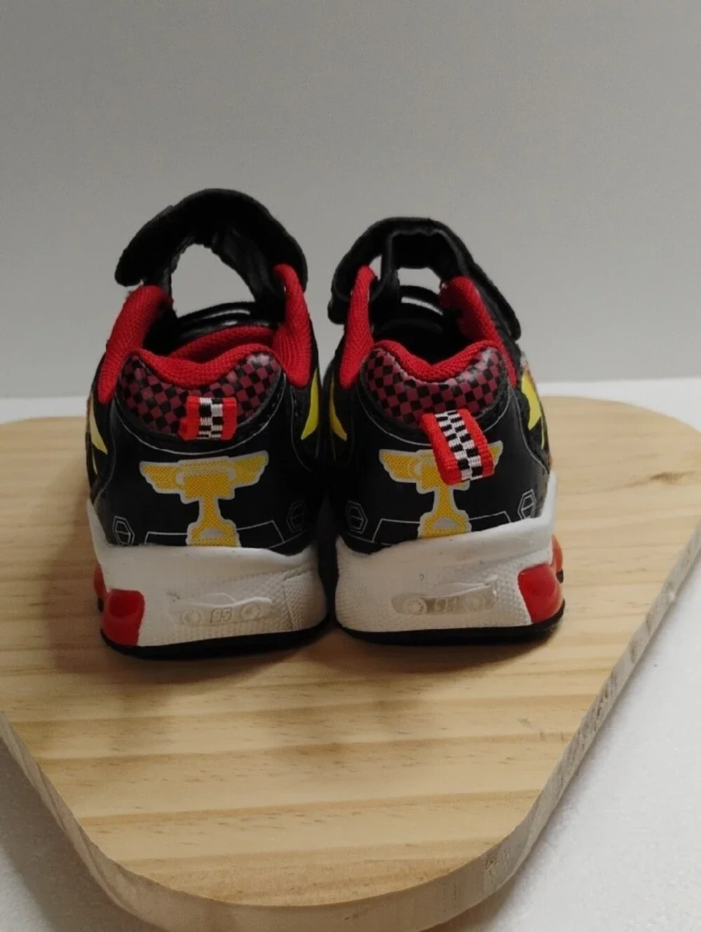 Disney Cars Kids Black, Red & Yellow Sneakers